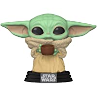 Funko- Pop Star Wars: Mandalorian-The Child w-Cup Figura Coleccionable- Multicolor (49933)